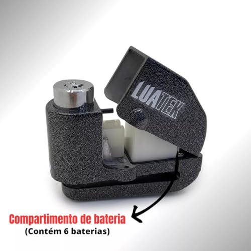 Trava Cadeado De Freio Disco Com Alarme Sonoro Para Moto