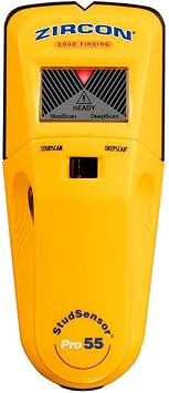 Zircon StudSensorTM Pro55 Stud Finder with Deep Scan & Live Wire Detection