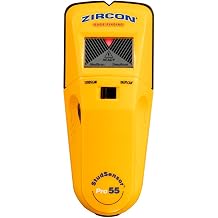 Zircon StudSensorTM Pro55 Stud Finder with Deep Scan & Live Wire Detection | Locates wood and metal stud edges up to 1 1/2 in. deep with one-touch calibration and visual target guidance