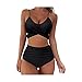NP Swimsuit da Donna a Vita Alta a Vita Alta Scappatita da Bagno in Due Pezzi Bikini