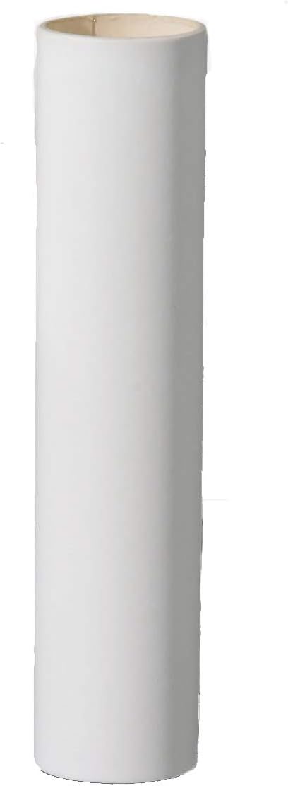B&P Lamp® 6 Inch Smooth Flat White Color Paper Candelabra Candle Covers
