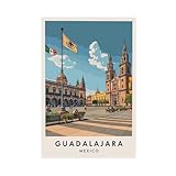 GAPKJGTS Guadalajara - Lienzo decorativo para pared, 30 x 45 cm