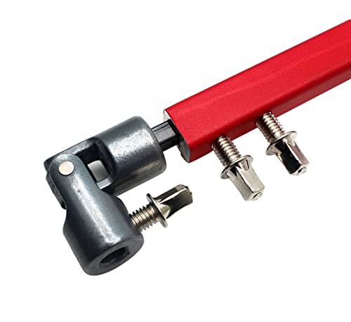 image for TUOREN Double Kick Drum Pedal Drive Shaft Steel Bass Drum Pedal Linkag