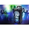 Enceinte - Muse M-1920DJ - avec Batterie, 300 W, CD, Bluetooth et Effets Lumineux (USB, AUX, Télécommande) Noir