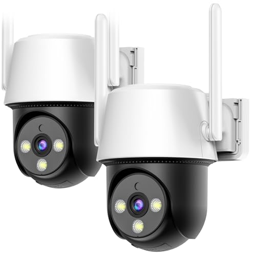 La Mejor Recopilación de Camaras de Seguridad Exterior disponible en línea. 43 E T EASYTAO EC01 Cámaras de Seguridad Exterior, 3MP 2K Camara WiFi 5Ghz/2.4Ghz, Panorama 360°, PTZ Camara con Visión Nocturna, Audio Bidireccional, Detección de Movimiento,...