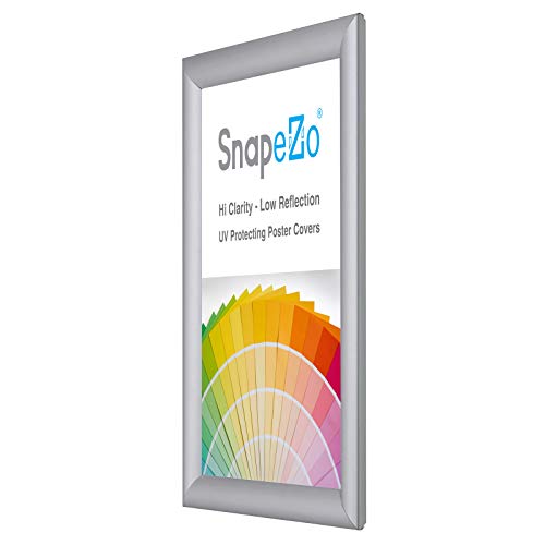image for SnapeZo 8.3 x 11.7 (A4 Euro Size) Silver Poster Frame, Front-Loading, 