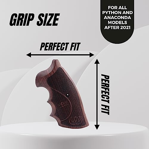 Tactical Grips Colt Anaconda For All Python Models And Anaconda Models Above 2021 Gun Handgun Pistol Rubber Textured Non-Slip Ergonomic Custom Durable Precision Panels Natural Wood Holster #TOP4
