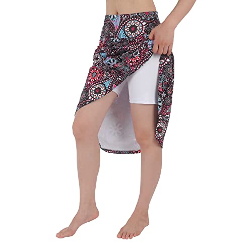 Czrlhyt Women's Skorts Skirts 25" Knee Length Modest Athletic Skirts With Pockets Sunflower L #TOP2
