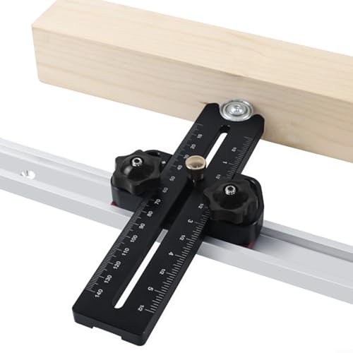 EpheyFIF Thin Rip Jig,Aluminum Alloy Extended Table Saw Jig Guide,Table Saw Accessories For Repeat Narrow Strip Cuts Works,Compatible With Standard Band Saw,Table Saw And Routers