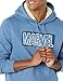 Amazon Essentials Disney | Marvel | Star Wars Men's Sherpa-Lined Pullover Hoodie Sweatshirt, Marvel Logo, Large