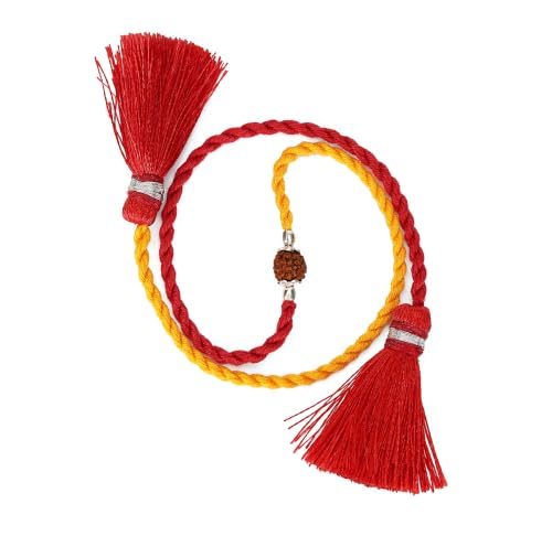 Image of ZAVYA 925 Sterling Silver Cubic Zirconia Rhodium Plating Silver Rakhi | Rakhi for Brother- Rakshabandhan | With Certificate of Authenticity and 925 Hallmark