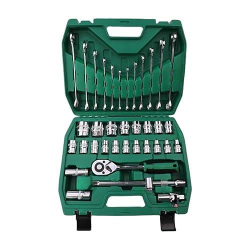 37Pcs Ratchets Wrench Socket Set 1/2inch Drive Screwdriver Bit Repair Hand Tool with Carrying Case Socket Wrench Set