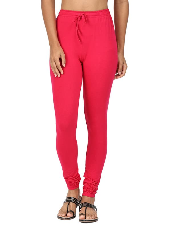 Image of Robinbosky Cotton Churidhar Leggings for Women - Stylish, Stretchable & Flattering Fit for All-Day Comfort