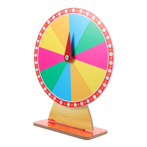 GLSTOY Prize Wheel 30cm Diameter Rotatable Game Prize Wheel for Parties Carnival Game Props Raffle Draw