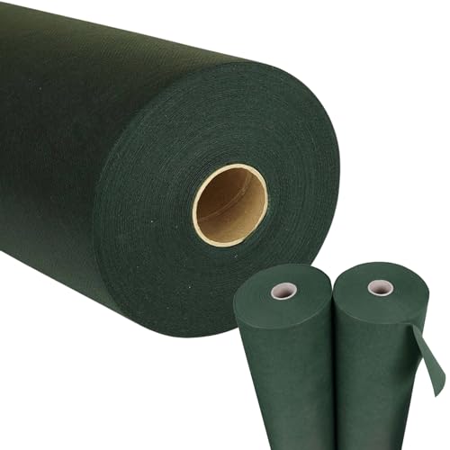 ACESA - Camino de Mesa Tejido No Tejido 0.40x48m | Rollo de Tela para Bodas, Cumpleaños, Bautizos y Comuniones | Tela Multifuncional y Resistente para Decoración y Manualidades | Color Verde