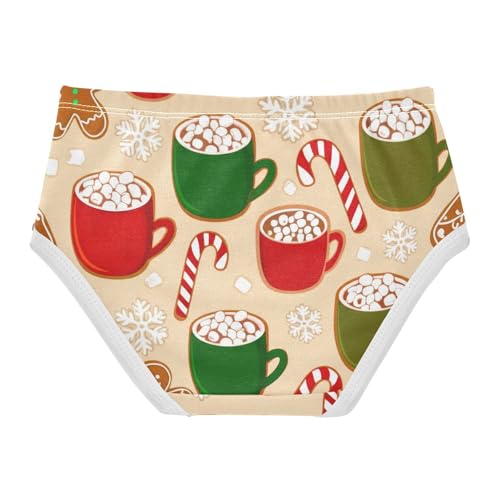 Cotton Toddler Girls Underwear Cute Gingerbread Cookies Girl Panties Cute Fun Print Underpants Briefs 2t2