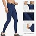NuCamper Men's Compression Pants Cool Dry Tights Brethable Leggings Athletic Base Layer Bottoms for Running Basketball Navy