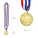 Acrridi Gold Medals for Awards,1st Winner Medals for Sports, Competitions, Party, Olympic Style, 3 Inches (3, Big Winner)