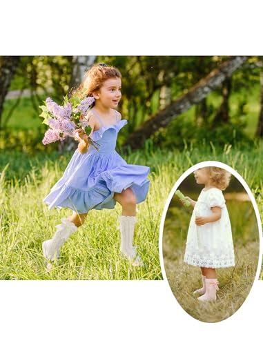 Image of CHUNG Toddler Baby Girls Knee Hight Stocking Cotton Socks 0-7Years Solid Color Bowknot Thin Spring Summer
