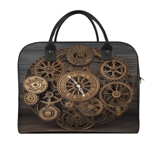 Maletín Steampunk con diseño de engranajes para laptop ligero miniatura 1