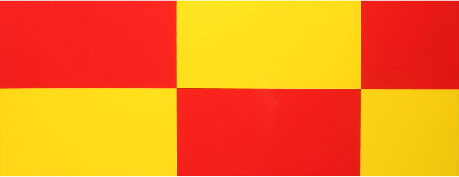Hangar 9 UltraCote 4 Squares Yellow/Red HANU948 Airplane Covering