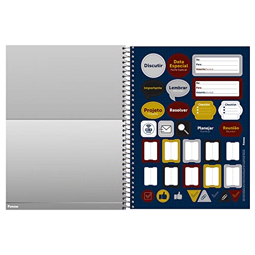 Agenda Planner Permanente for Classic Cd Espiral, Foroni - SORTIDO, Multicolor, 56.7870-5