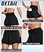 EARKOHA Women Tennis Skort Athletic Golf Skirt High Waisted Layered Running Skirt Built-in Shorts with 2 Pockets Black M