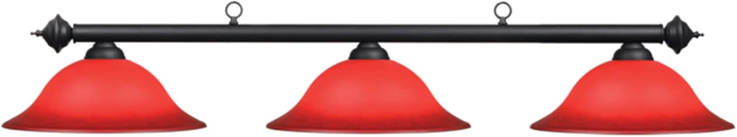 Marseilles 3 Light Billiards Light Color Option: Burgundy