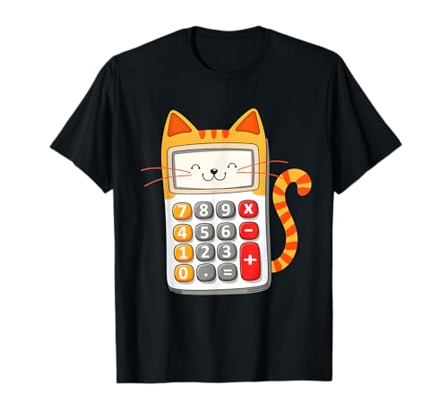 Catculator Number Day Calculadora Números Día Niños Disfraz Camiseta
