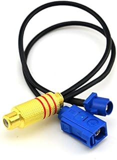 2 in 1 Fakra C Plug Male and Female to RCA Female Connector Extension Cable RG174 20cm Ships from USA