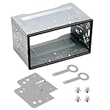 Autoradio Einbaurahmen, 2 Doppel Din Einbaurahmen, 7 Zoll Blende Autoradio Doppeldin Montage Rahmen Halterung, Auto Radio Montage Rahmen Radioblende, Kompatibel mit VW Jetta Passat Polo Peugeot Smart