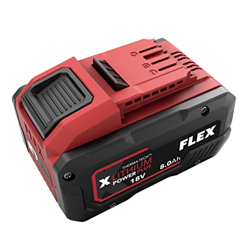 Flex Akku Pack Li-Ion Power Plus (18 V, Leistung 8,0 Ah, Lade-/Entladeschutz, Werkzeugakku, Ersatzakku, Therma-Tech Technologie) 521078