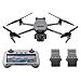 DJI Mavic 3 Pro Fly More Combo with DJI RC (screen remote controller), Flagship Triple-Camera Drone with 4/3 CMOS Hasselblad Camera, 15km Video Transmission, three Batteries, Charging Hub, and more