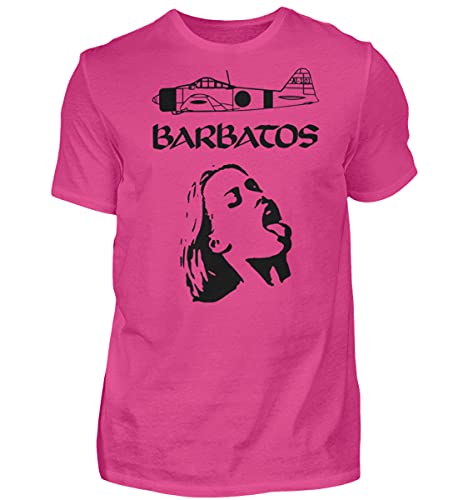 T-Shirt Barbatos Rocking Metal Homme Rose Grand Taille XXXL Vetement Rock