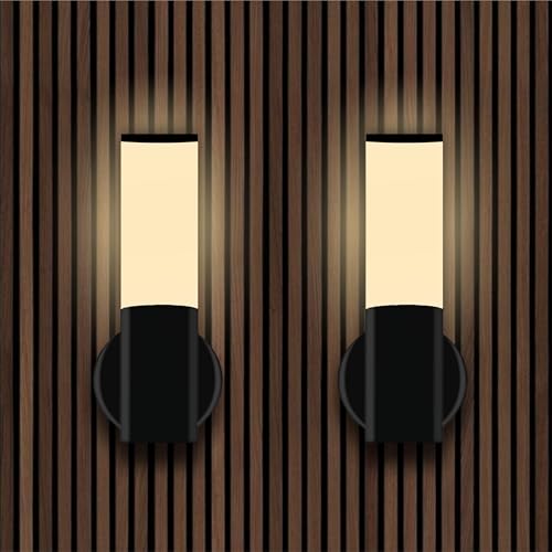 Lamp Master Modern LED Wall Light | 3-in-1 Color Changing Long Wall Sconce | Golden Finish Aluminum Led Wall Highlighter Lamp for Bedroom, Living Room, Corridor & Luxurious Home wall Decor | Pack of 2