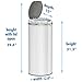 iTouchless 50 Liter / 13 Gallon Sensor Kitchen Trash Can with Odor Filter – Slim Round White Stainless Steel Automatic Garbage Recycling Bin for Home, Office, Business, Garage