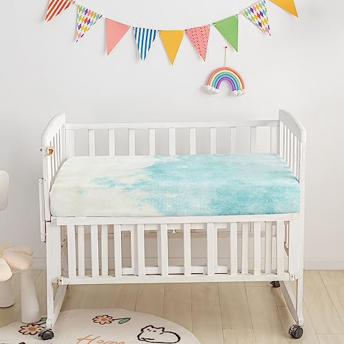 Image of Crib Bedding Set,3pcs Nursery Crib Bedding with Comforter Crib Sheet & Crib Skirt,Brown Blue Turtle Marine Life Nursery Bedding for Baby Boys and Girls(Turtle2)