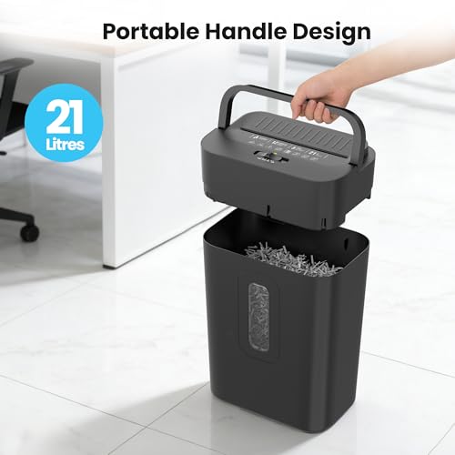 image for Locksworth 12-Sheet Cross Cut Paper Shredder, 5.55 Gallon Heavy Duty S