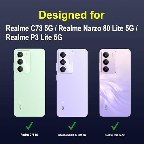 Image of amazon basics Back Case Cover for Realme C73 5G | Compatible for Realme C73 5G Back Cover | Liquid Silicon Magic Case with Camera Protection | Sapphire