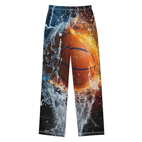 Pajama Pants Lightning Fire Basketball Long Sleep Pants Lounge Bottoms