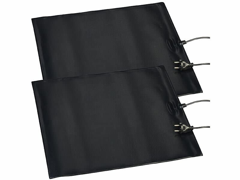 Royal Gardineer 2er-Set Heizmatten für Pflanzenanzucht & Terrarien, Größe M, IP67, 40W