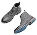 Santimon Men's Oxfords Boots Dress Casual Leather Chelsea Boots Fashion Formal Tuxedo Ankle Boot for Men Grey 12 US