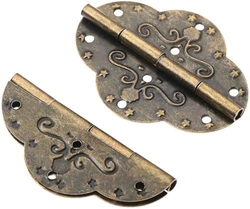 Charnières en bronze pour boîte à bijoux et projets de restauration bois - 5