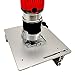 Set of 3 Router Table Insertion Plates, Aluminum Alloy, Wood Milling, Flip Board Trimming Machine, Engraving Auxiliary Tool with Miter Gauge, Saw