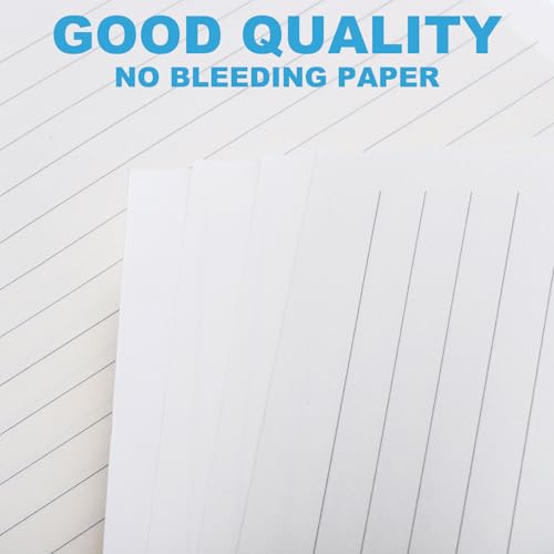 PATIKIL Refil pautado A6 com 6 anéis, fichário de folhas soltas, inserções de planejador de papel, 8