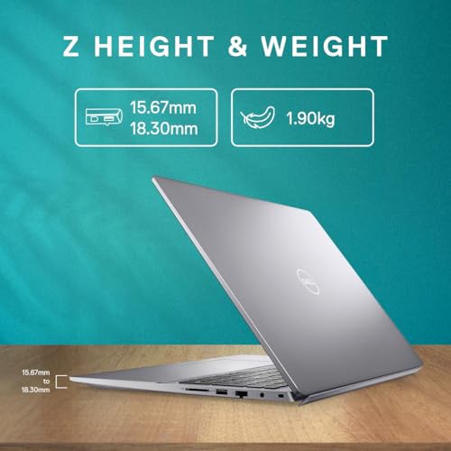 Image of Dell Vostro 5630 Thin & Light Laptop, Intel i5-1335U Processor, 16GB LP DDR5 + 512GB SSD, 16.0 inch (40.64cm) FHD+ 250 nits Display, Backlit KB + FPR, Win 11 + MSO'21, 15 Month McAfee, Titan Grey, 1.90kg