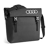 audi taschenschirm Durchdachte Innenaufteilung mit mehreren Fächern in der Akzentfarbe Grün: z.B. Notebookfach für 13,3'' und gepolstertes Fach für Trinkflasche