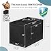 PETSFIT Crate Cover for Wire Dog Crate(30in/36inch/42inch), Single Door/Double Doors, Mesh Window, Flap On The Top and Back is Detachable, Dog Kennel Cover Black 30inch