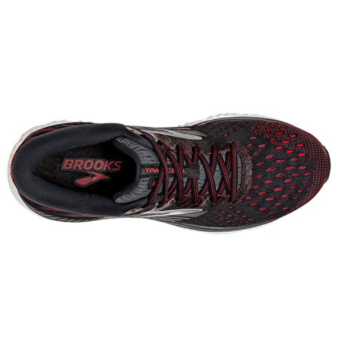 Brooks Brooks Mens Transcend 6 Running Shoe - Black/Ebony/Red - D - 9.5
