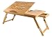Produktbild ISO TRADE 7974 Zubehör für PC und Laptops, Marke Modell Large Size Adjustable Height Portable Foldable Laptop Notebook Desk Tray Bed Table with Drawer Size 62,5 x 34,5 x 26 cm